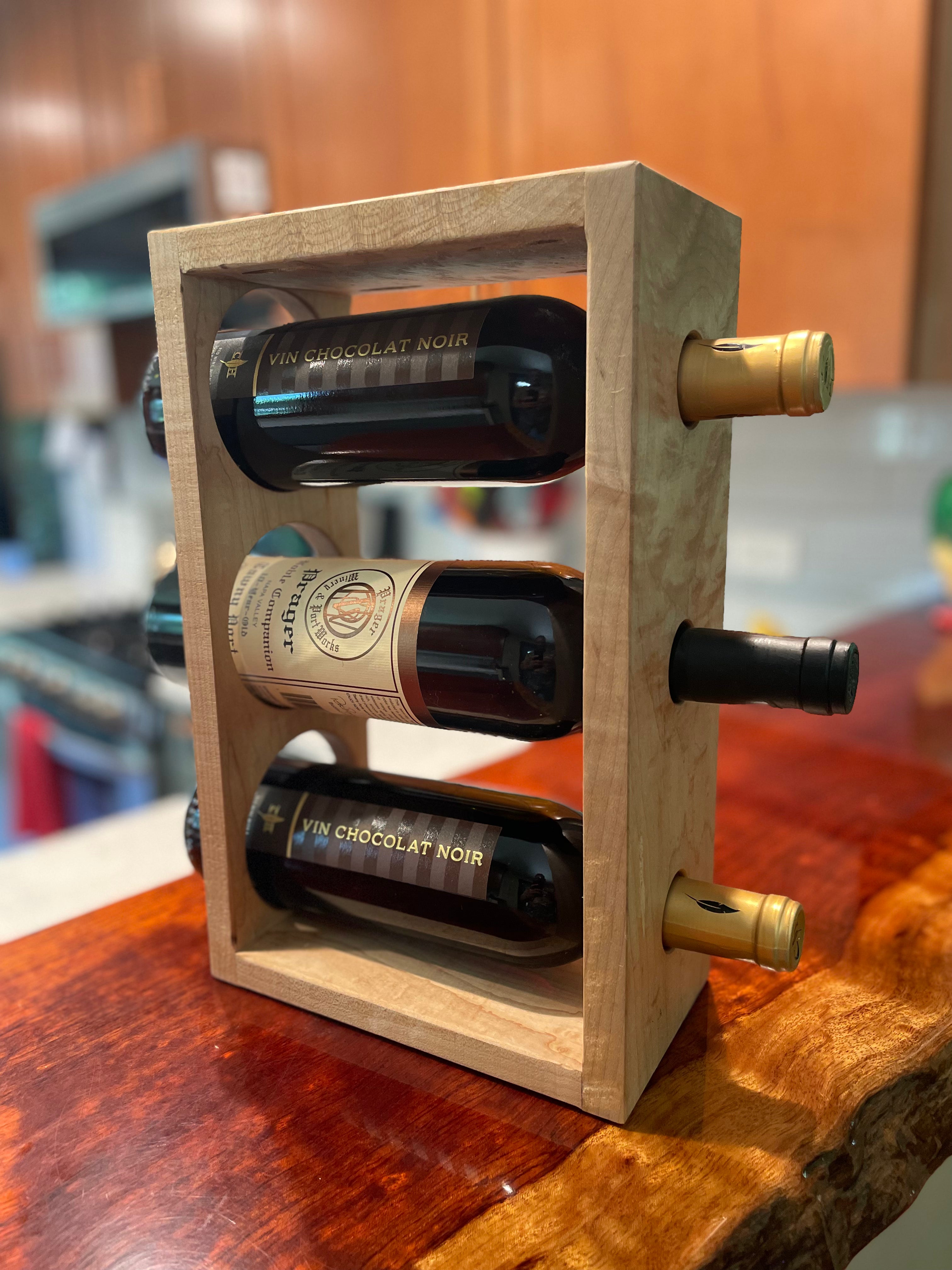 Make & Take:  3 wine bottle holder